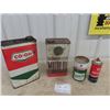 Image 1 : Oil Cans; Coop, Bulldog, Atlas & Castrol