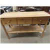 Image 1 : Pine Hallway Table w/ 3 Drawers 34" x 51" x 17"