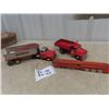 Image 1 : 3 Metal Toys - 2 Trucks & 1 PA Rocket