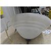 Image 2 : Light Fixture w/ Frosted Glass & Wrought Iron Decor