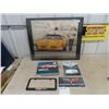 Image 1 : 1980 Corvette Dealer Picture 24" x 30" , 1975 Corvette Brochure, Corvette License Topper & Book