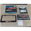 Image 3 : 1980 Corvette Dealer Picture 24" x 30" , 1975 Corvette Brochure, Corvette License Topper & Book