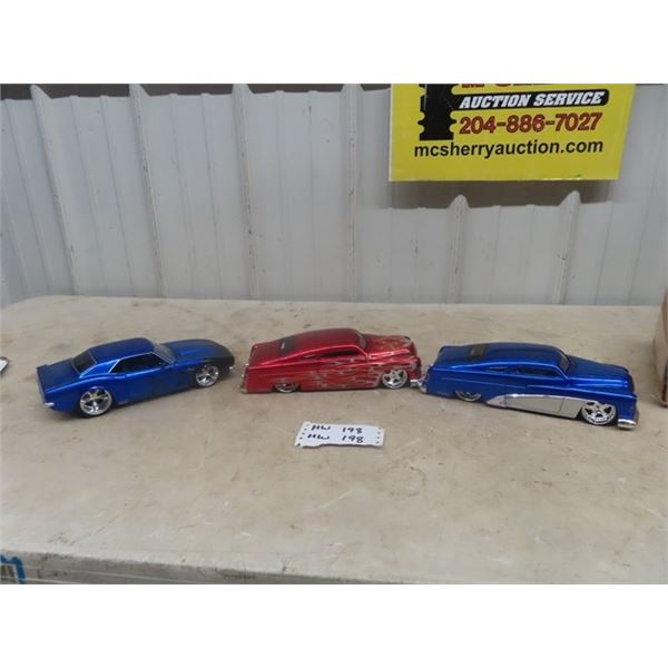 3 Die Cast Cars 1/18 Scale- 2) '51 Mercury, 1) '68 Camero