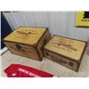 Image 2 : 2 Nesting Fly the World cases biggest 10"x19"x14" Wooden Safety Organizer, Toy Planes-1 is Dinky Boe