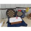 Image 1 : Table Top Air hockey Game 12" x 20" & 18" Dart Board