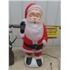 Image 2 : Santa Blow Mould 33" Tall & Metal Snowman Decoartion 23" Tall