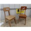 Image 1 : 2 Wooden Children's Chairs