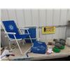 Image 1 : 2 Folding yard Chairs, 2 Yard Foggers, Bag Cooler, Thermal Insole Inserts