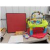 Image 1 : Exersaucer Toddler Station, Folding Card Table, 2 Cranium games & Paint by numbers