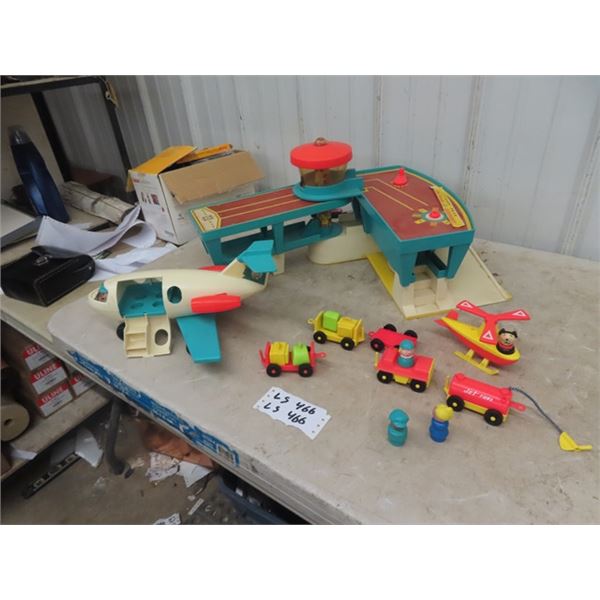 Fisher Price Airport w/ Plane & Accessories