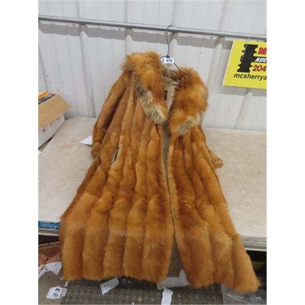 Ladies Long Fur Coat