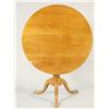 Image 2 : A 19th Century Chippendale maple tilt-top tea table.