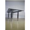 Image 8 : A chrome and glass Andre Table by Scarpa for Knoll,