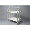 Image 1 : A Guzzini collapsible plastic two tier cart,