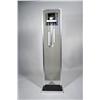 Image 3 : A Howard Miller style chrome and plexiglass clock,