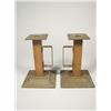 Image 1 : A pair of 20th Century Arts and Crafts style copper candlest