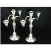 Image 2 : A pair of 20th Century American silver three-light socket ca