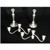 Image 3 : A pair of 20th Century American silver three-light socket ca