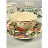 Image 2 : A group of ten sets of Stick Spatter cups and saucers.