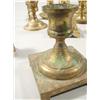 Image 3 : A collection of 20th Century brass candlesticks and sconces.