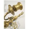 Image 8 : A collection of 20th Century brass candlesticks and sconces.