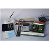 Image 1 : A collection of miscellaneous drafting instruments and ruler