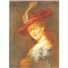 Image 1 : A Fine Meissen Porcelain Portrait Plaque.