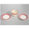 Image 2 : A group of seven Stick Spatter soft paste cups, saucers and 