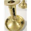 Image 2 : A group of four 19th Century brass push-up candlesticks.