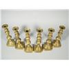 Image 2 : A group of six 19th Century brass candlesticks.