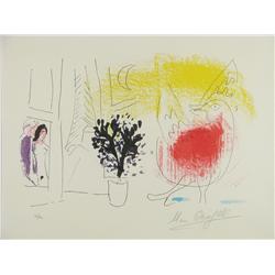 Marc Chagall (Russian-French, 1887-1985) "Le Coq Rouge", fro