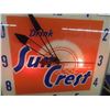 Image 2 : Suncrest Light Up Clock - 15" x 15" - Light Works Canadian Neon-Ray Clock Brand