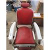 Image 2 : Vintage Koken Barber Chair - New Condition w/ Headrest & Strap