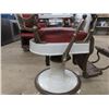 Image 8 : Vintage Koken Barber Chair - New Condition w/ Headrest & Strap