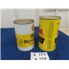 Image 2 : 2 Oil Cans - 1 Quart 1) Shell w/ Product 1) Rislone