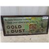 Image 1 : Vintage Framed Gold Dust Cardboard Advertisement 9.5" x 21"