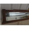 Image 2 : Oak Bevelled Mirror from a Buffet 12" x 46"
