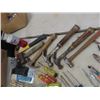 Image 2 : Odds n Ends of Tools; Hammers Screwdrivers, Cutoff Blades, Electric Stapler plus more
