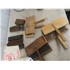 Image 2 : Hand Paddle Wool Carders, Sharpening Stone, Rope, Carpenter Aprons