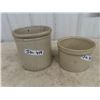 Image 1 : 1 Gallon Crock Pot & 1/2 Gallon Butter Crock