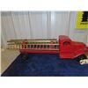 Image 1 : 'Turner' Pressed Metal Fireman Ladder Truck 28" L x 8" H x 7" W
