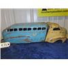 Image 1 : Wyandotte Pressed Metal Transport Truck 21"L x 6" H x 5.5" W - missing 1 wheel