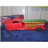 Image 3 : Wyandotte Pressed Metal Pumper Fire Engine Truck w/ Box 12" L x 3.5" H x 3.25" W