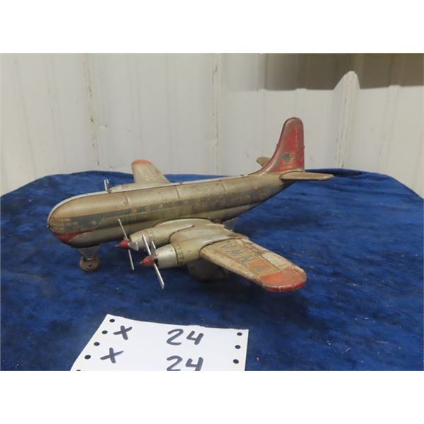 Northwest Tin Friction Plane 11" L 14" Wing Span