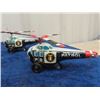 Image 2 : 5 Japan Tin Friction Emergency Helicopters 5" Long