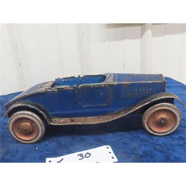 Scheible ( i believe) Pressed Metal Friction Car 12.5" x 4" w x 4" H