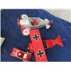 Image 2 : 4 Hallmark Kiddie Car Classics, Pedal Cars & Plane including Red Baron with Boxes
