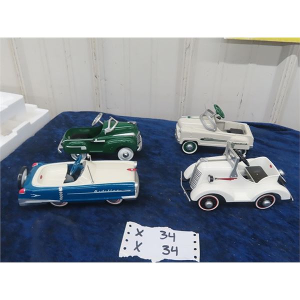 4 Hallmark Kiddie Car Classic Pedal Cars wth Boxes