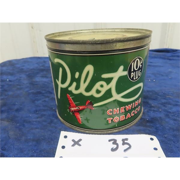 Pilot Chewing Tobacco Tin