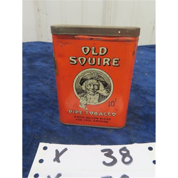 Old Squire Pipe Tobacco Pocket Tin